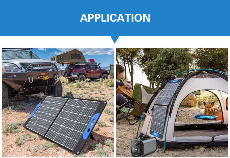 Waterproof Solar System Panels 200W Solar Camping Panel Portable Flexible