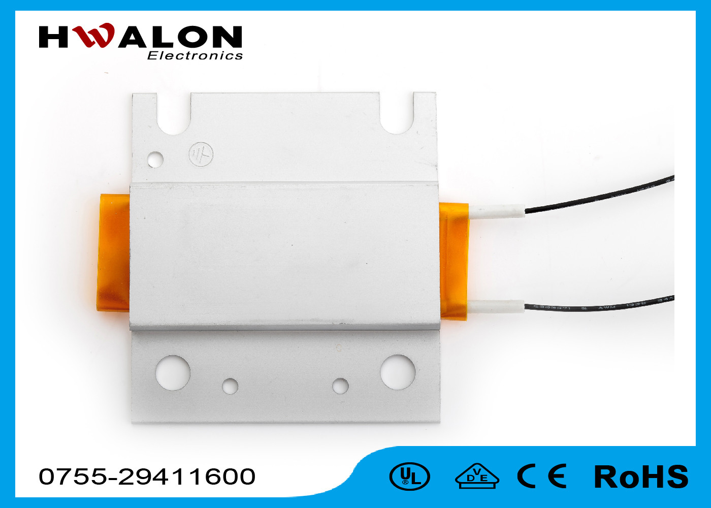 Customized Ceramic Heater Element For Hand Dryer With Stainless Steel Housing