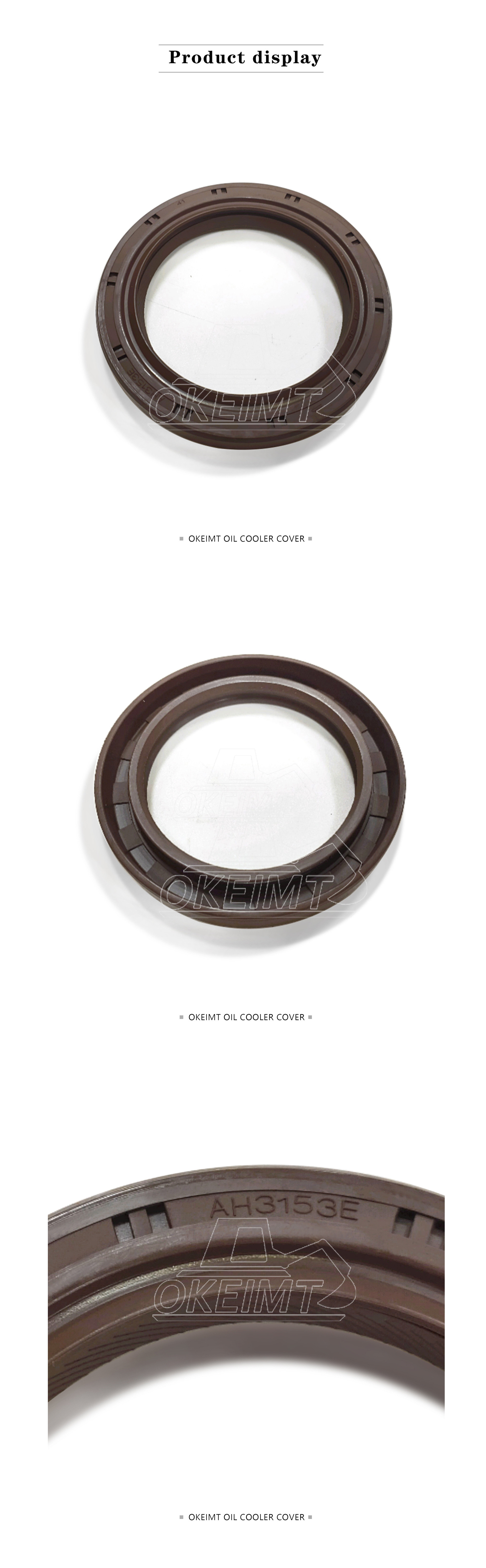 V3300 Crankshaft Front Oil Seal AH3154-S 1C020-0414-0 For Kubota AH3153E