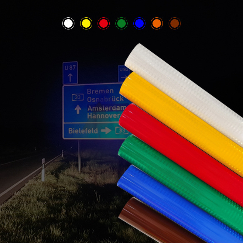 Micro Prismatic Reflective Sticker Sheeting EGP Reflective Printing Film Vinyl