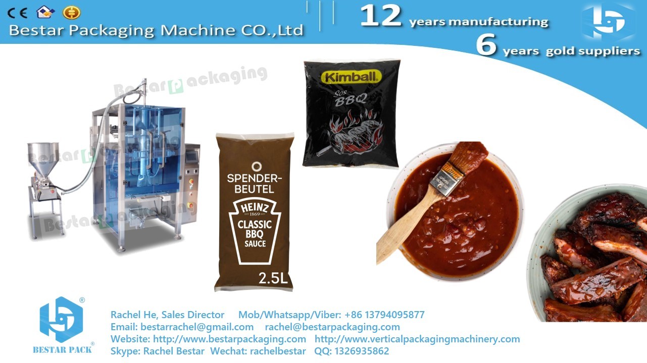 How to use a packaging machine to package hot liquids BSTV-750P