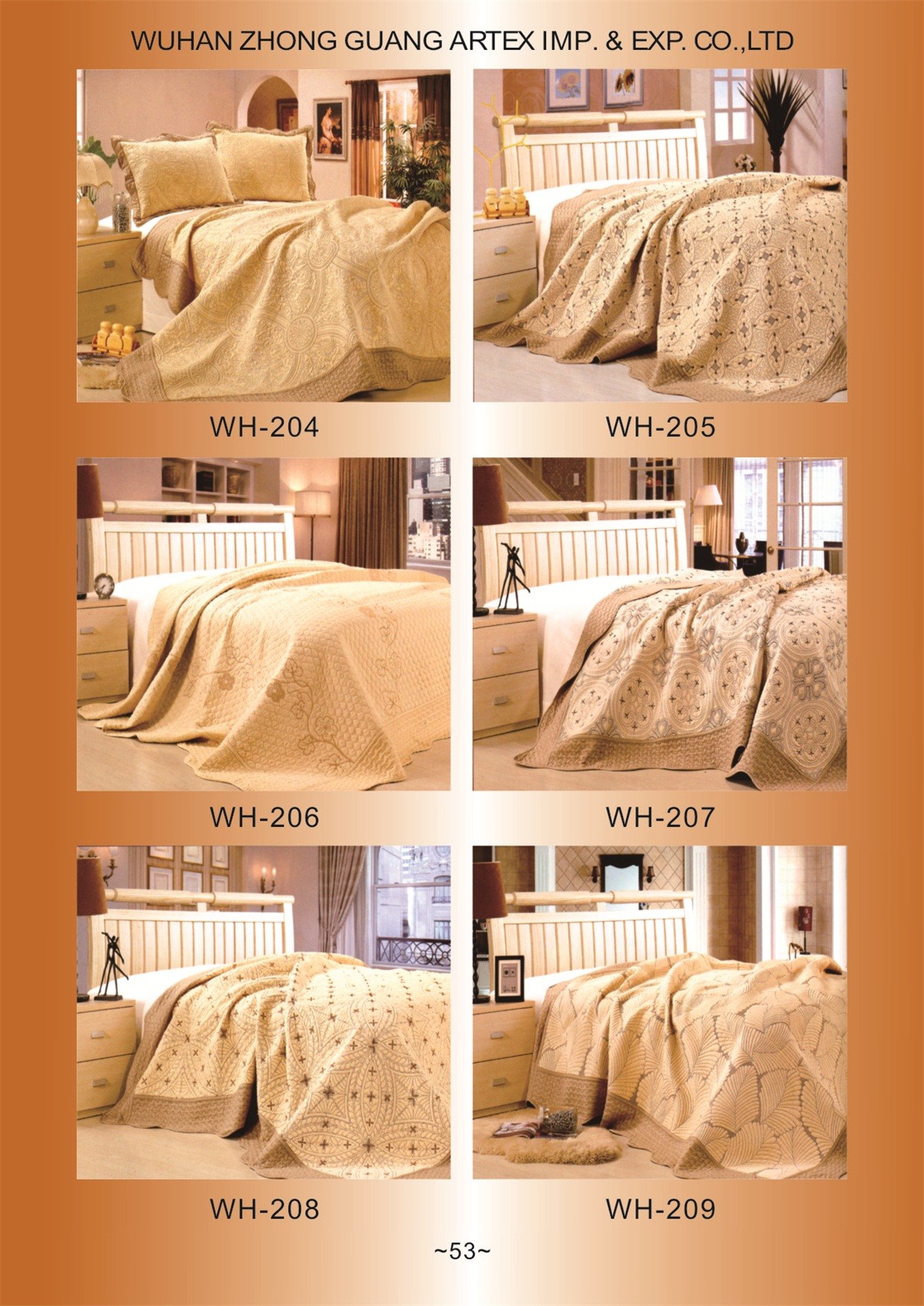 Fade Resistant Quilts With Embroidery , 160x240 / 220x240cm Cotton House Quilt Covers