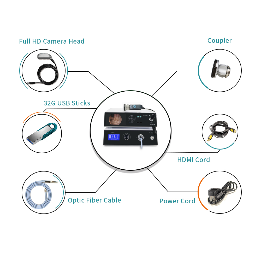 Tuyou 1080P Integrated Video Recorder And Light Source For Laparoscopic Camera System
