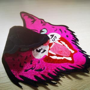 Support Custom Designer Clothing Embroidery Patches Leopard pattern