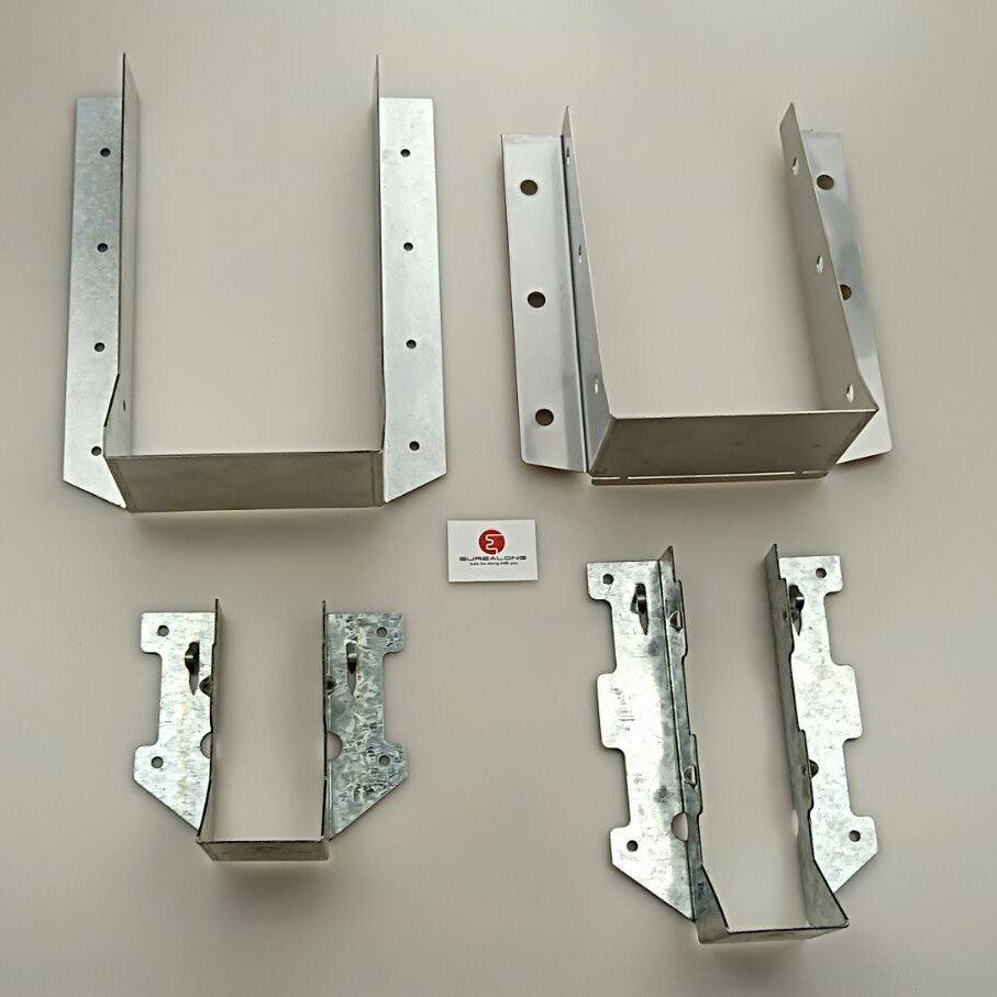 Face Mount 2x6 Joist Hangers With Galvanized Finish For Secure Beam Connections 20-Gauge Steel 2x6 Bracket Easy DIY Installation