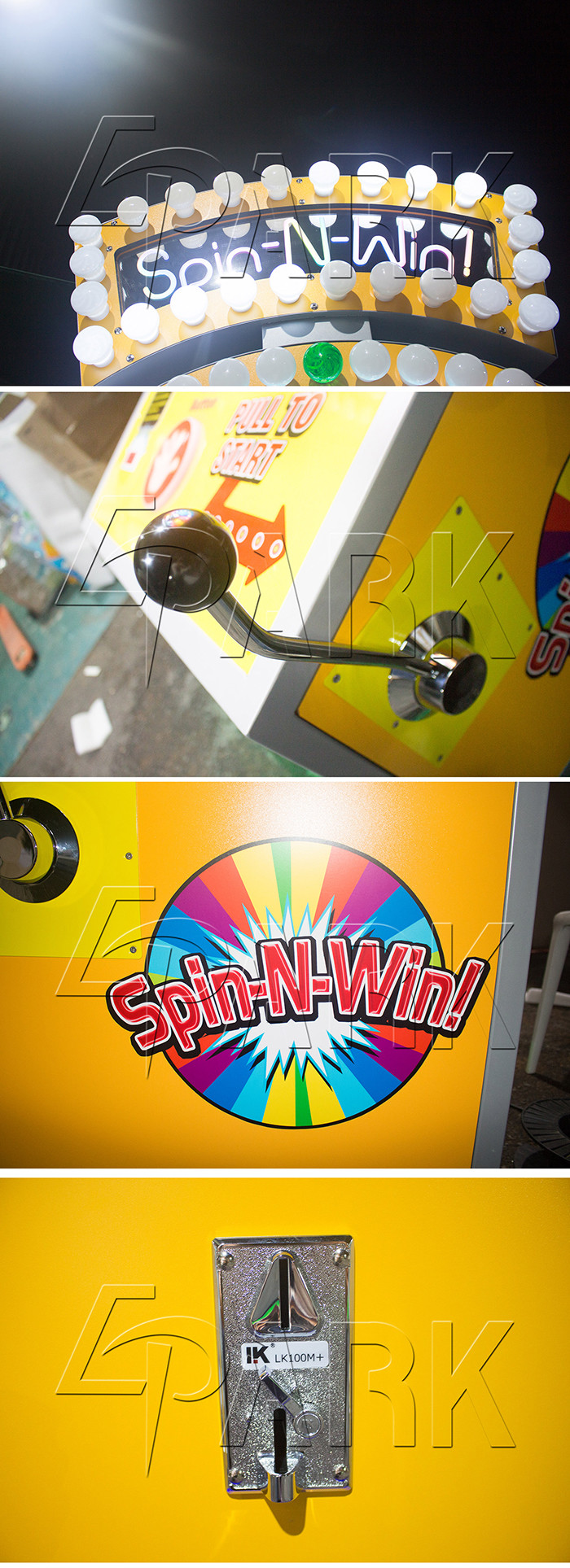 Epark Spin N Win Video Entertainment Equipment / Coin Amusement Game Machine
