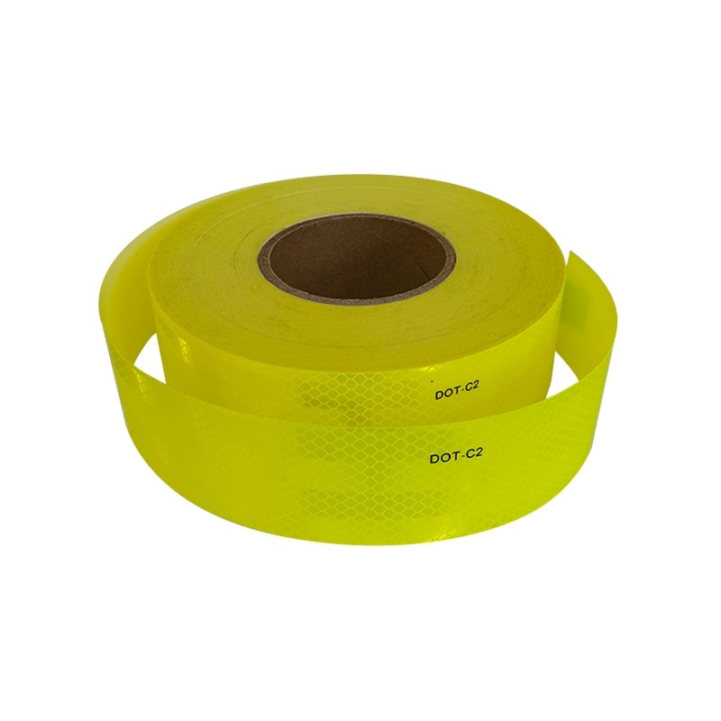 Conspicuity Yellow Safety DOT Reflective Tape Marking Weather Resistant