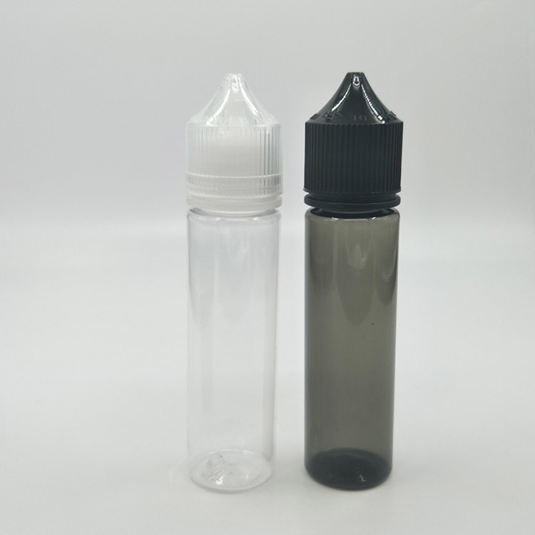Customized Childproof Transparent E Liquid Bottle / Liquid Dropper Bottles with Printing
