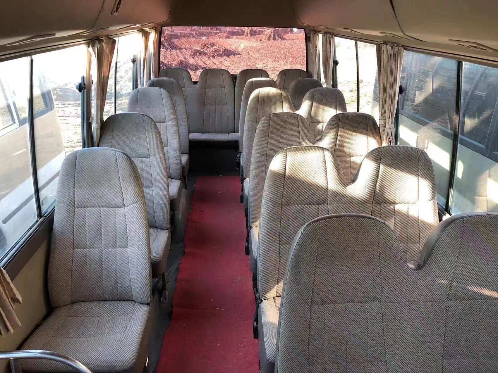 Used Passenger Bus Toyota Coaster Used Mini Coach 29seats Mechanic Pump 1HZ Engine