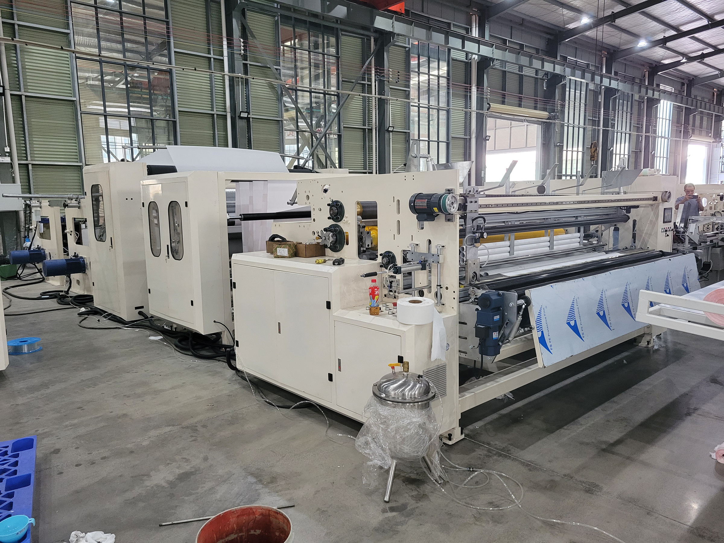 Full Automatic Diameter 80-280mm Kitchen towel Paper Rewinder Machine