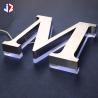 Buy cheap DC 12V Advertising LED Backlit Signage Brushed Stainless Steel Backlit Signs from wholesalers