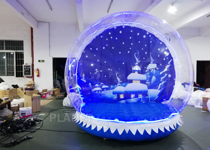 Advertising Custom Christmas Blow Up Snow Globe Double And Quadruple Stitched