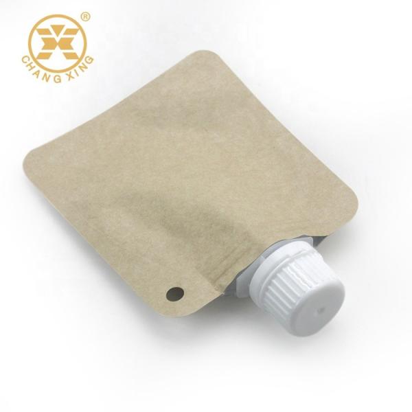 30ml 50ml Detergent Packaging Pouch 3 Side Sealed Laminated Kraft Paper Food