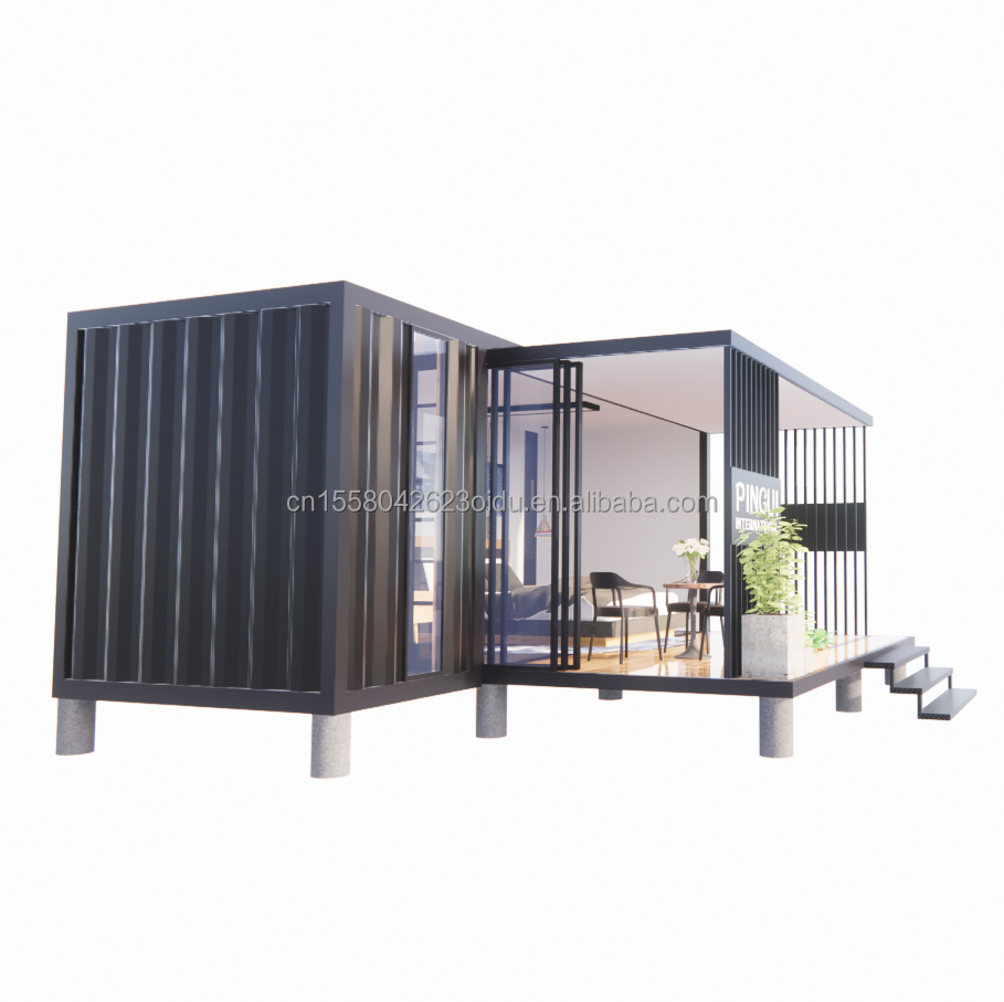 Finished Product 20ft Pop-up Container House with Customized Color and 50/75/100mm Wave Sandwich Panel
