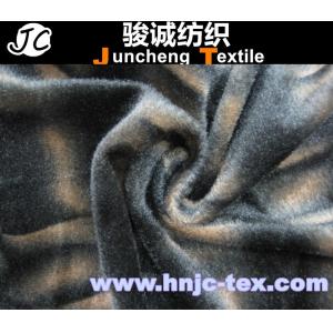 Stripe printed common velboa fabric aminal like short pile for sofa upholstery polyester