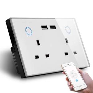 Smart Home Uk Socket Wifi Wall Socket With Usb Socket Charger/wifi Wall Socket