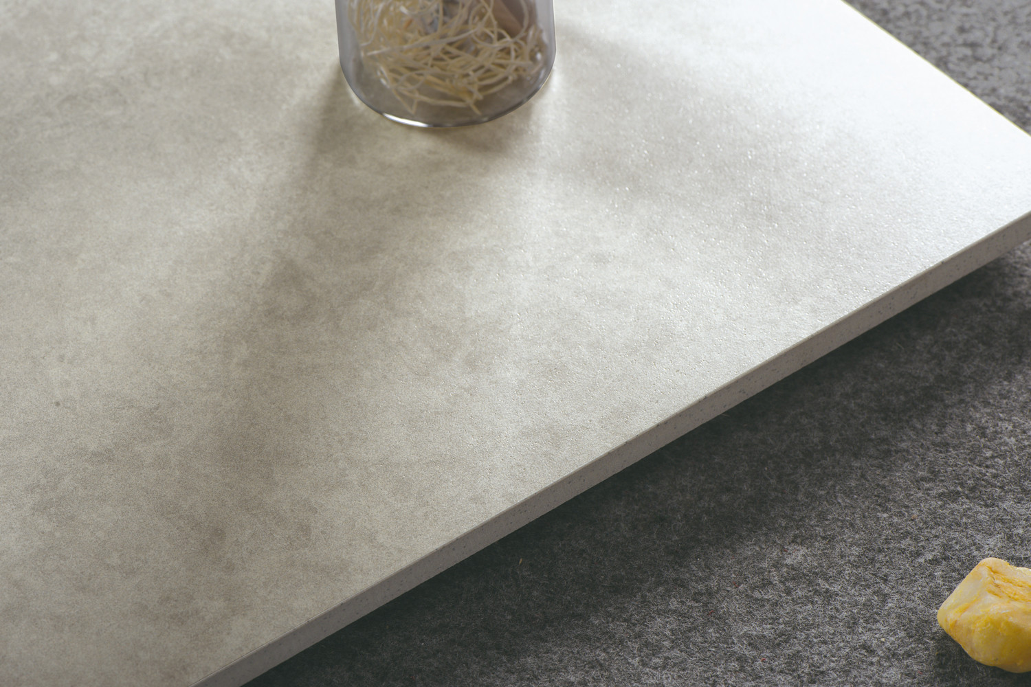 600x1200mm Beige Starry Glaze Soft Glazed Porcelain Tile For Dining Room W.A0.5%