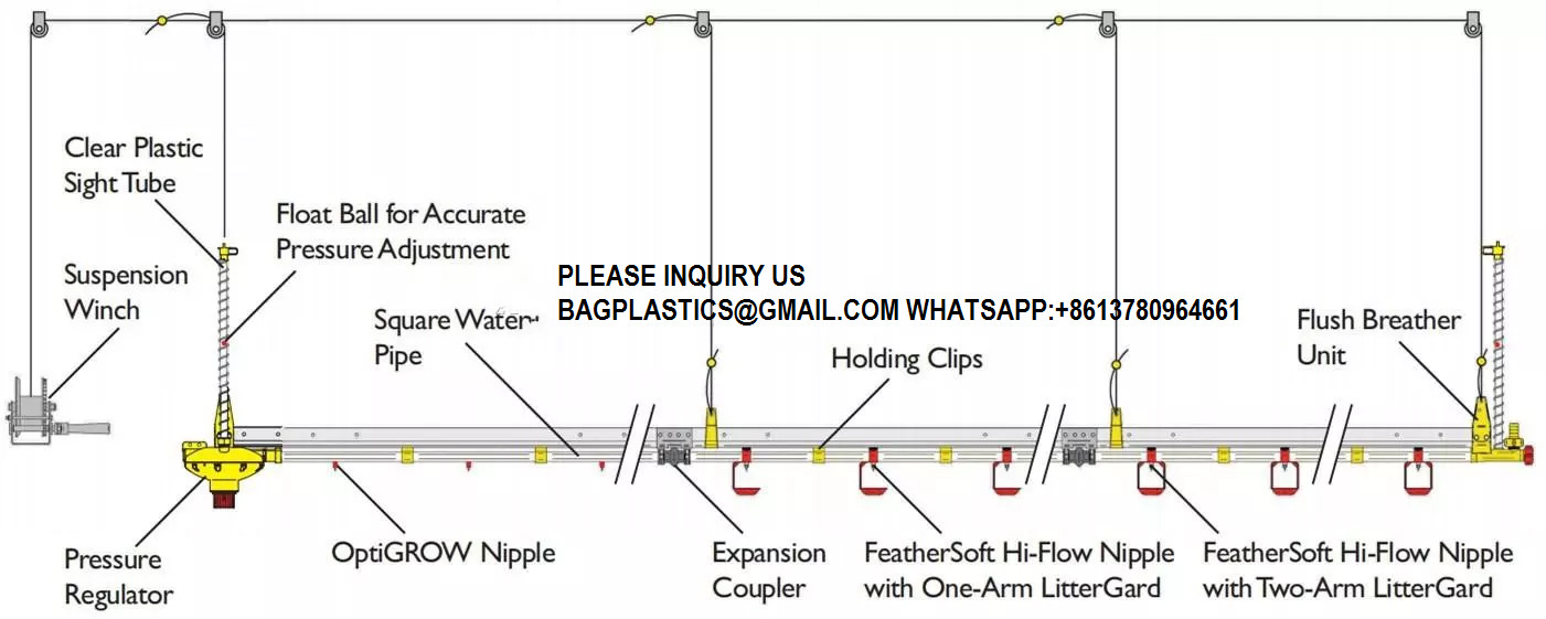 Sustainable Automatic Poultry Chicken Farm Equipment Accessories Chicken Feeder Drinker