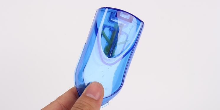 Portable Creative style foldable travel plastic cup with pill case, Random color creative travel cup with pill case for