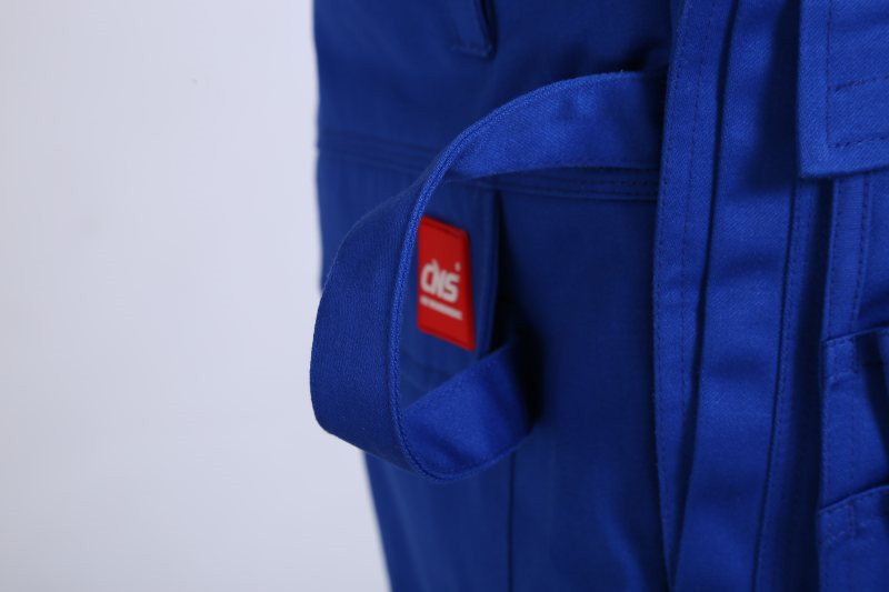 79% Cotton Blue Fr Coverall Bibs , 20% Polyester Chemical Protective Suit