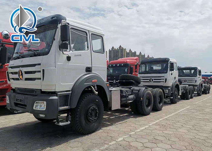 Commercial BEIBEN 6X4 Cargo Truck Chassis EURO II Fuel Tanker Capacity 400L