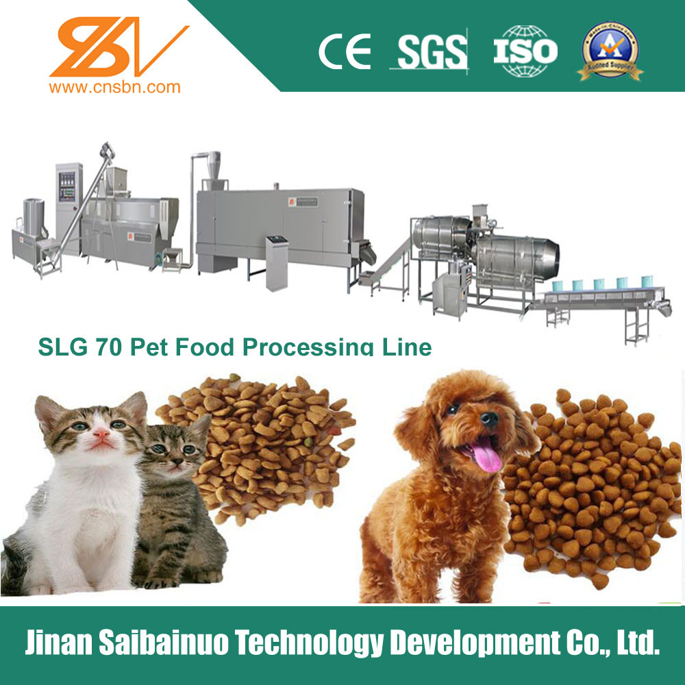 Double Screw Dry Kibble Dog Food Extruder Machine Fully Automatic