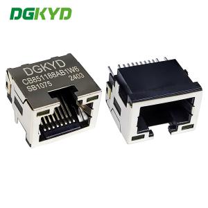 RJ45 Connector SMT Connector Sinking Board 8.5 With Light 8P8C Patch Type