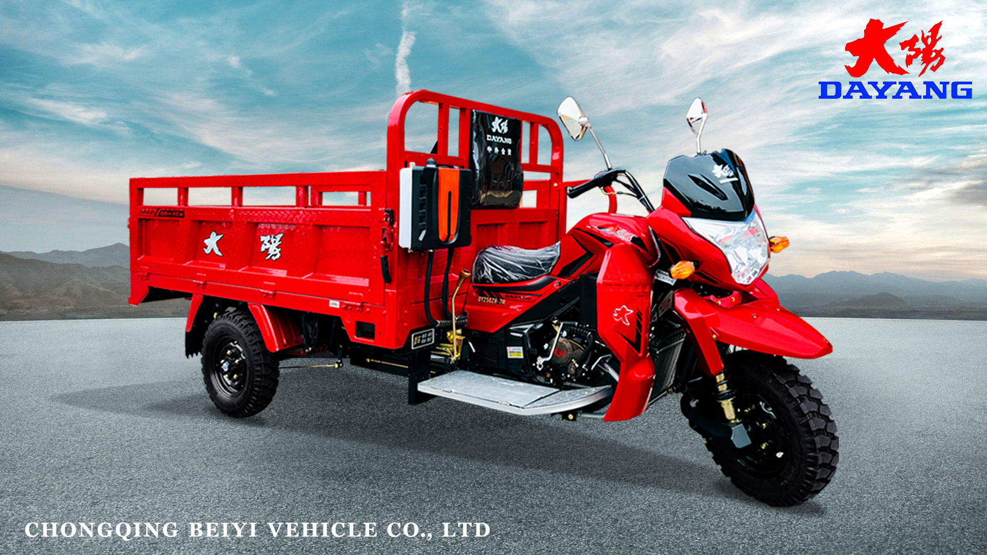 800W DAYANG DY-R1 RUITENG 250cc Cargo Tricycle for Heavy Duty CCC Three Wheels Motorcycle