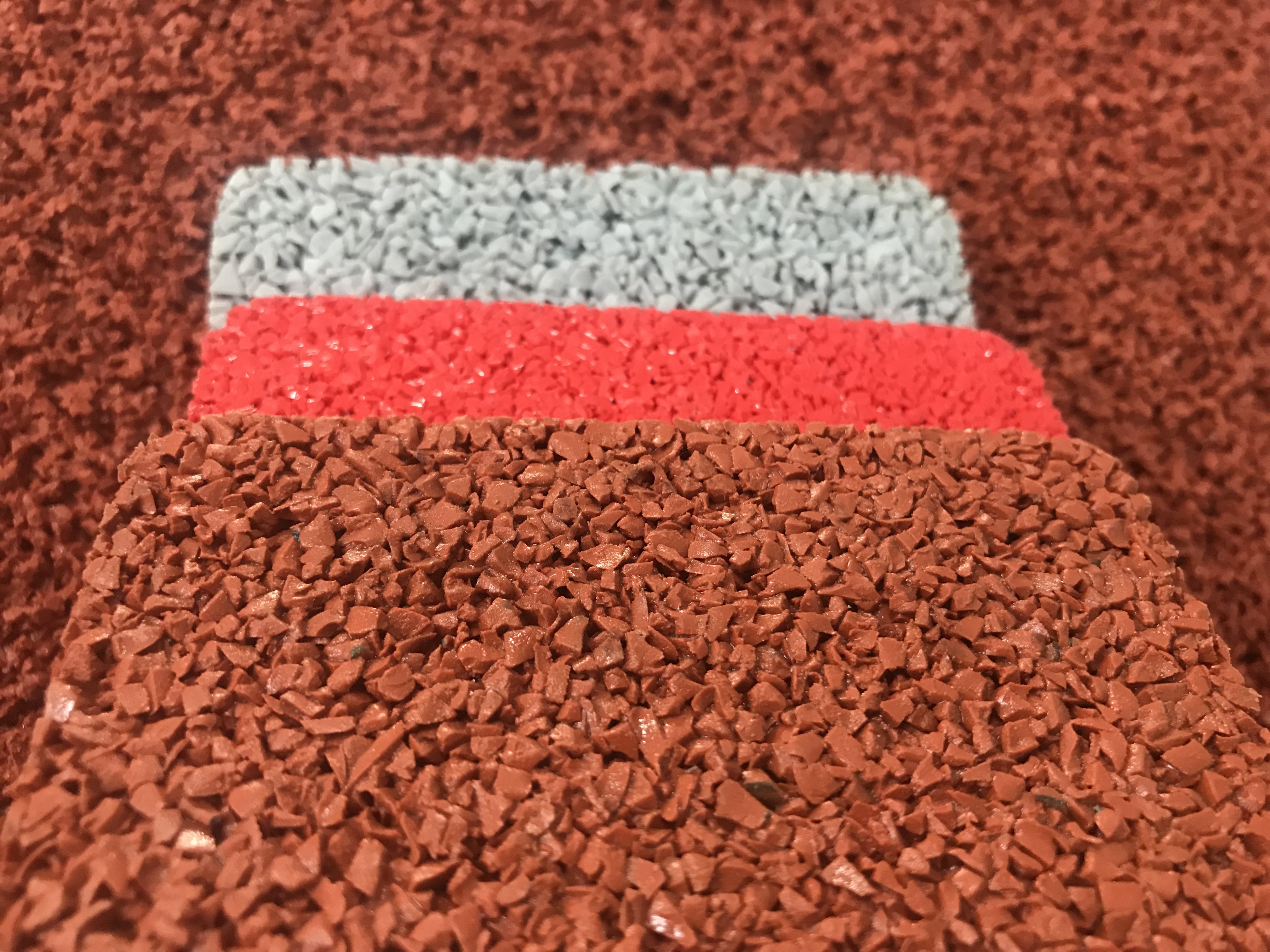 Water Permeable Breathable Red Grey EPDM Rubber Particles