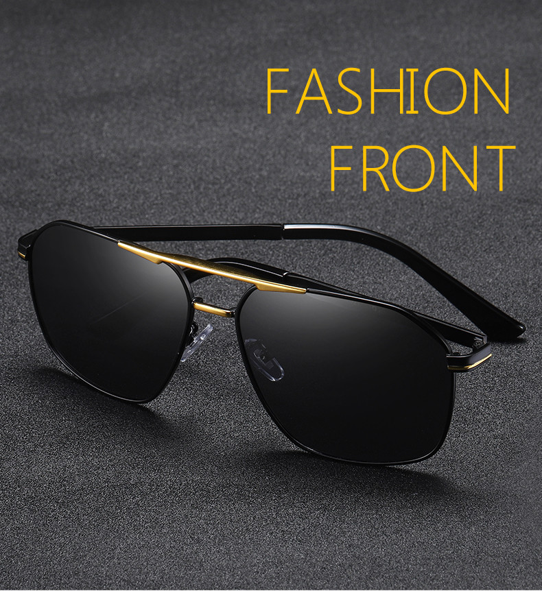 Men Polarized HD Drive Retro Pilot Sunglasses Anti Glare Goggles Ultralight Frame