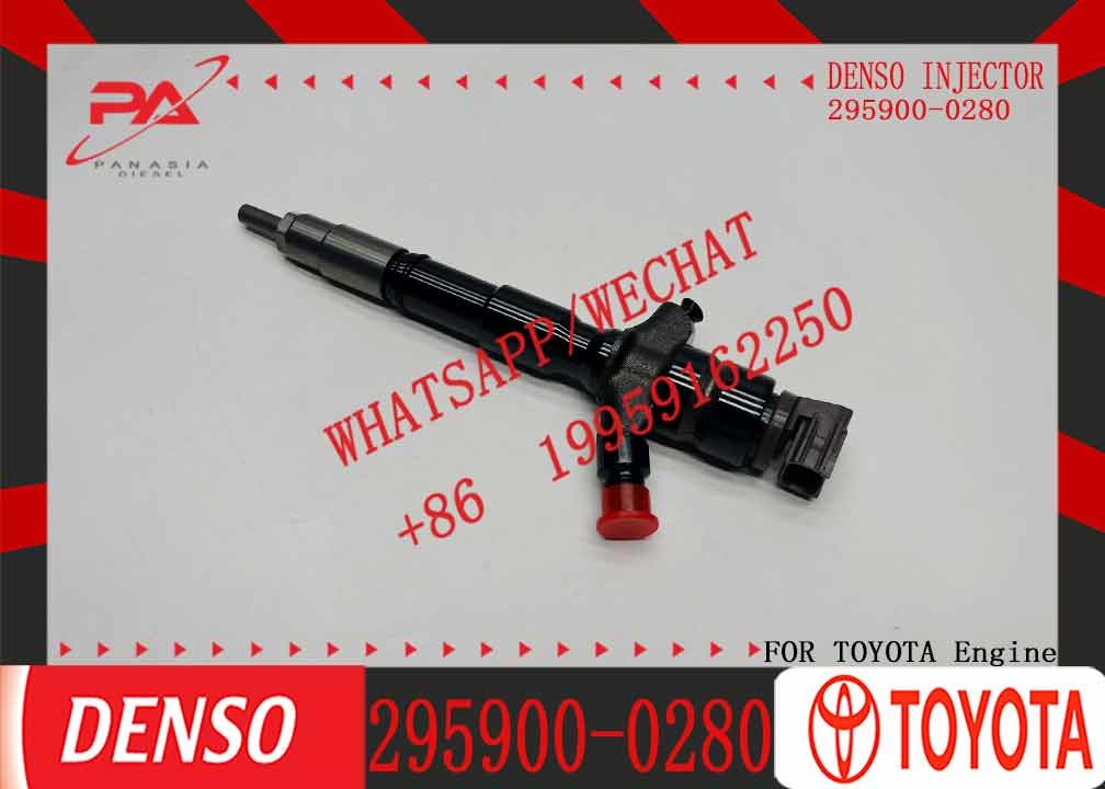 fuel injector 295900-0210 295900-0280 23670-30450 injector for Toyota Hilux 2KD-FTV common rail injector 23670-30450