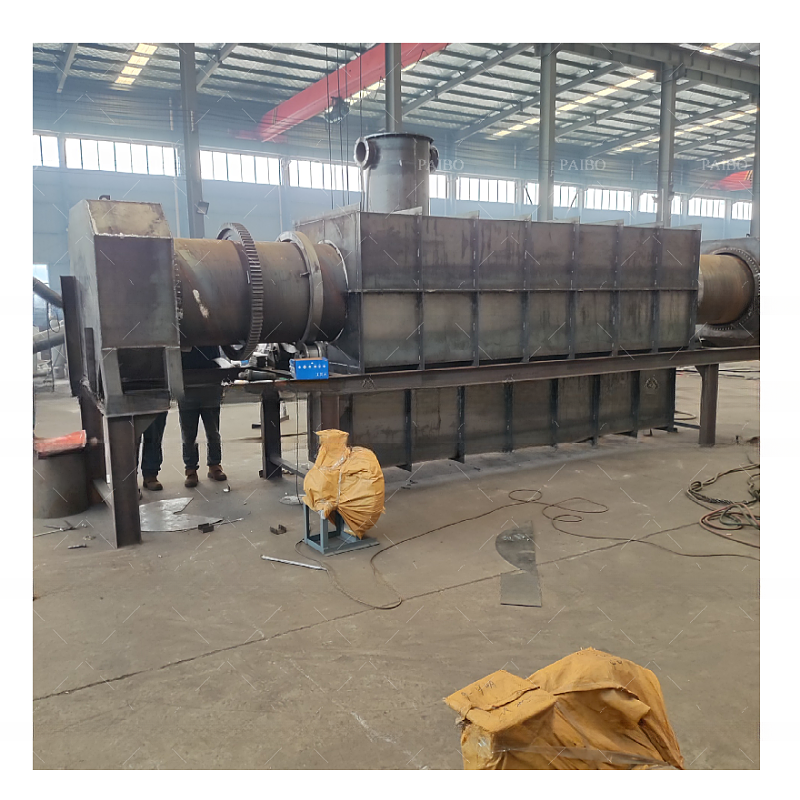 Continuous Rotary Charcoal Carbonization Furnace Equipment with Stainless Steel Design