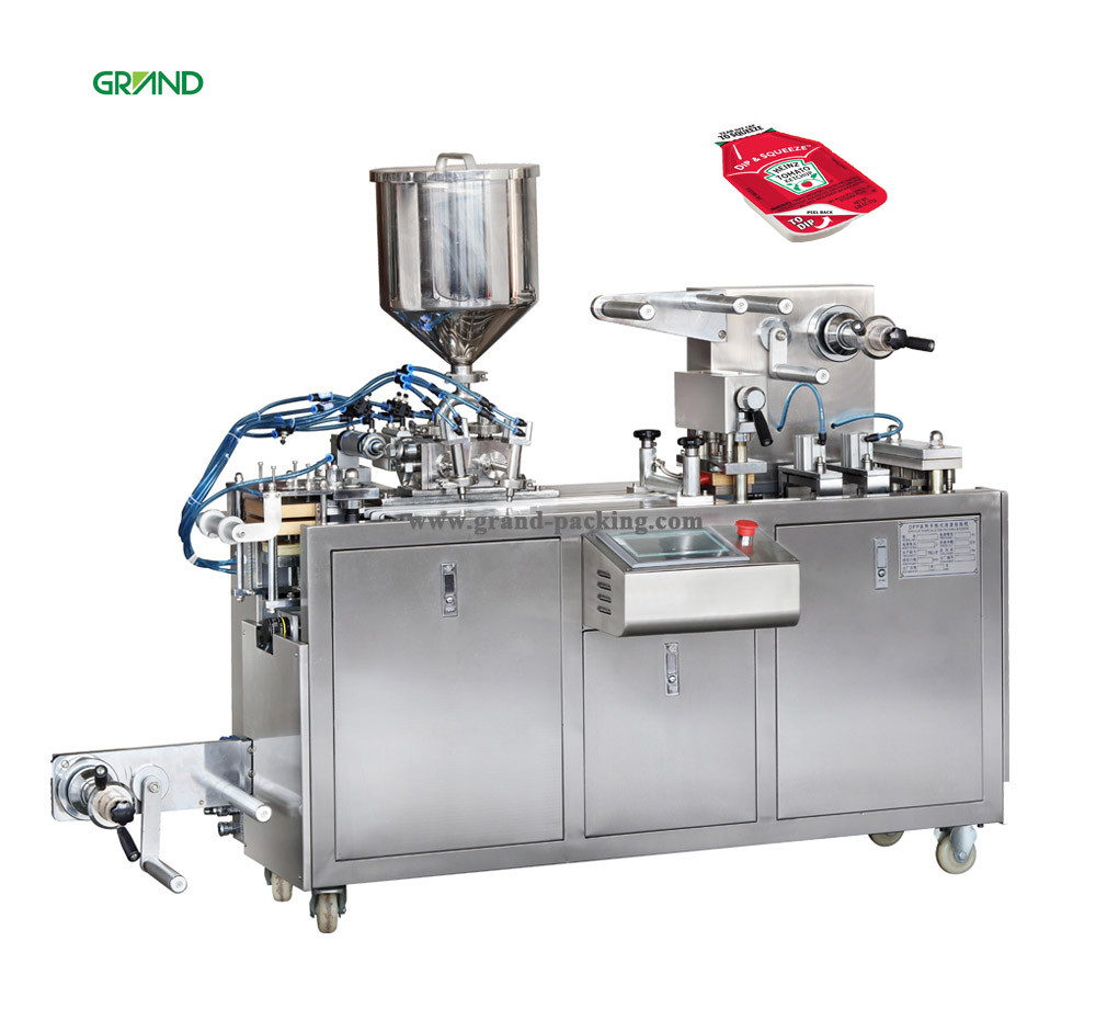 10-33 times / Min Blister Packing Machine Alu Plastic Tomato Sauce Packaging DPP 80