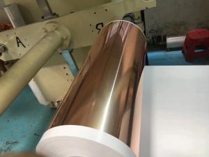 China Refined Ultra Thin Copper foil 6um, Max 620mm Width Battery Copper Sheet Roll on sale