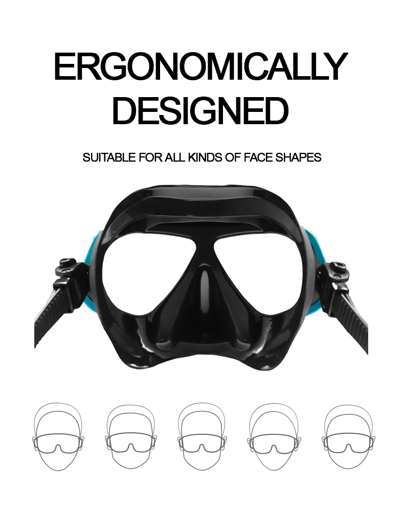 Frameless Cressi Freediving Goggles Swimming Snorkel Mask Scuba Equipment