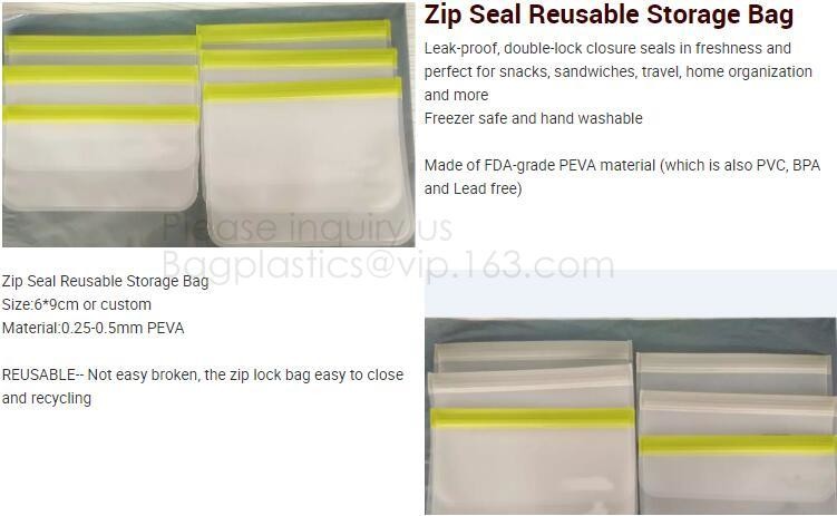 Reusable Silicone Food Storage Bag Washable Silicone Fresh Bag for Fruits Vegetables Meat Preservation bagplastics bagea