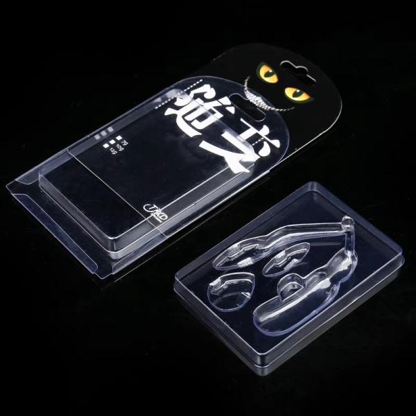 Customized disposable blister packaging blister slide card packaging three fold
