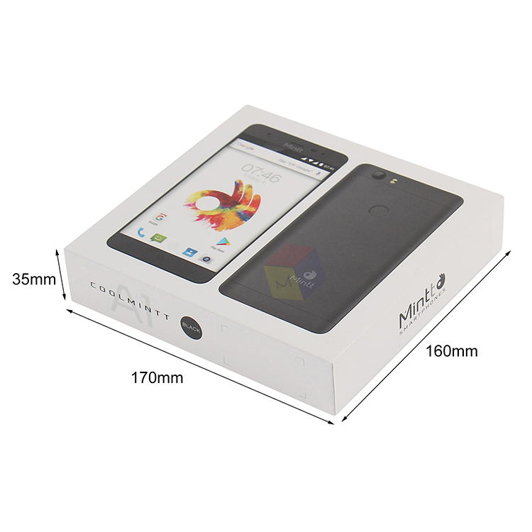 Rigid Cardboard Electronic Packaging Box Corrosion Proof Mobile Phone Box With Lid
