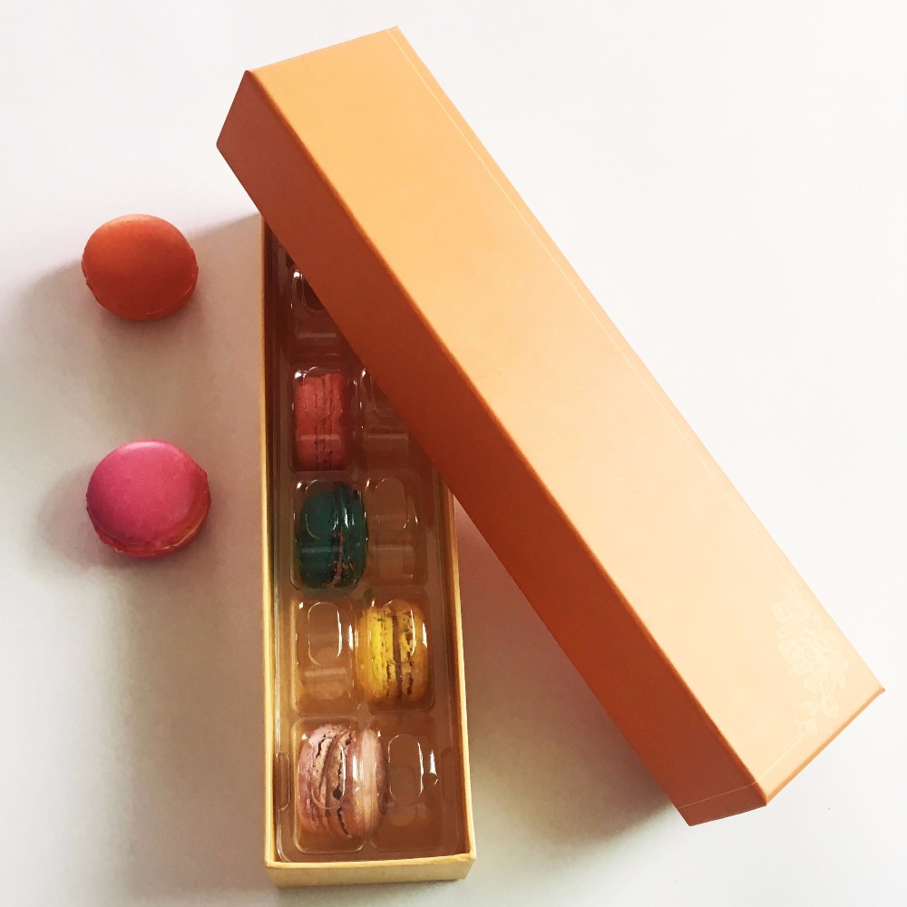 12 pcs macaron printing paper gift box packing boxes macarrons display macaron container packaging for macaroon
