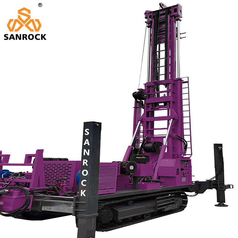 Portable Water Well Drilling Rigs Deep Well Drilling Machine Lifting Force 52T Water Well Drill Rig