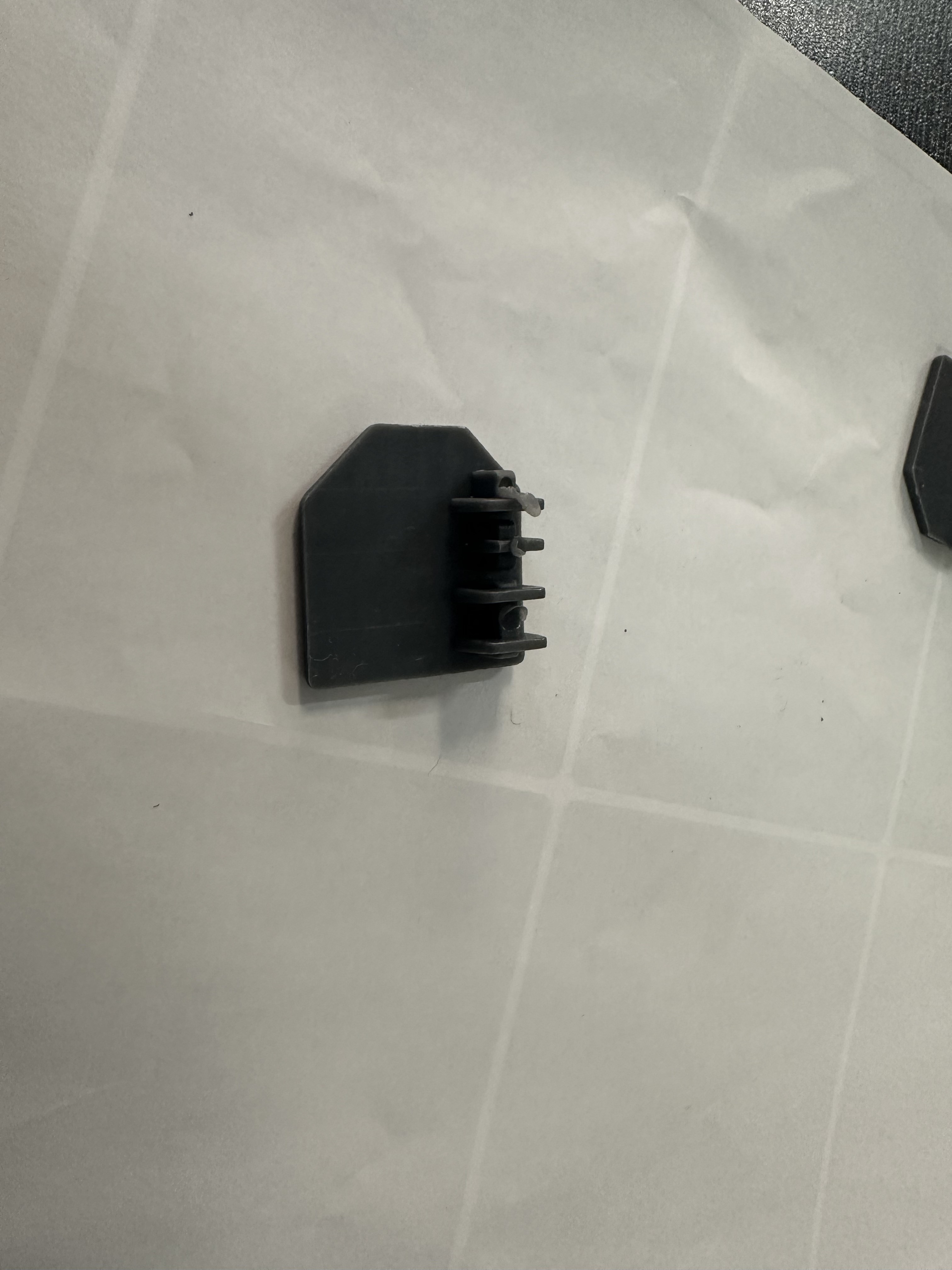 Safety Invisible Grilles Aluminum Track AG3/4 Grey End Cap Invisible Grill Accessories