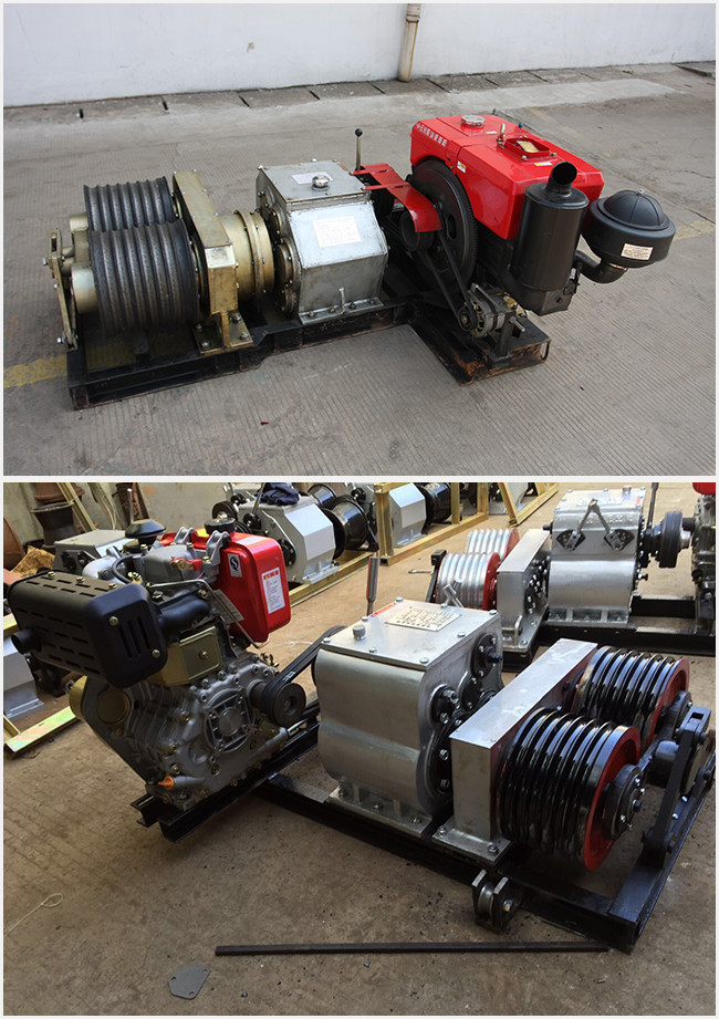 18kw Cableway Puller Cable Stringing Equipment For Underground Cable Laying Equipment