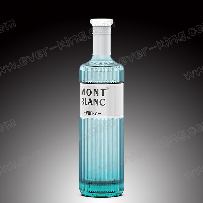 Different Shapes White Glass Liquor Bottle Frosting 500ml 1.5L