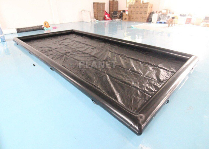 Air Sealed Portable 6x3m Inflatable Wash Mats For Car Washing