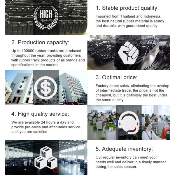500*90*55 Rubber Tracks Low Price with Superior Quality