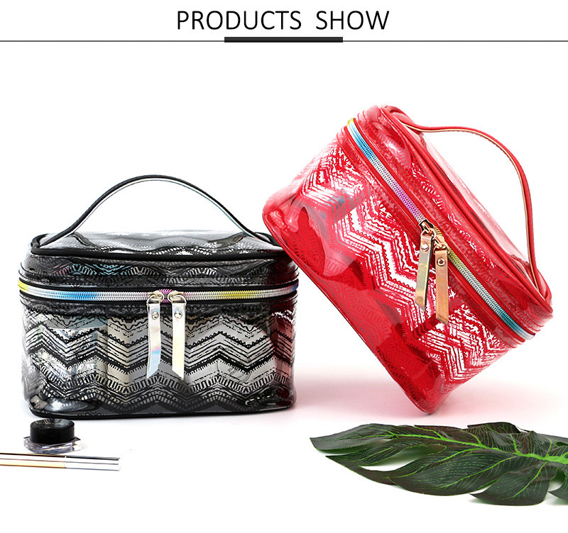 Waterproof Clear PVC Clear Cosmetic Toiletry Bag