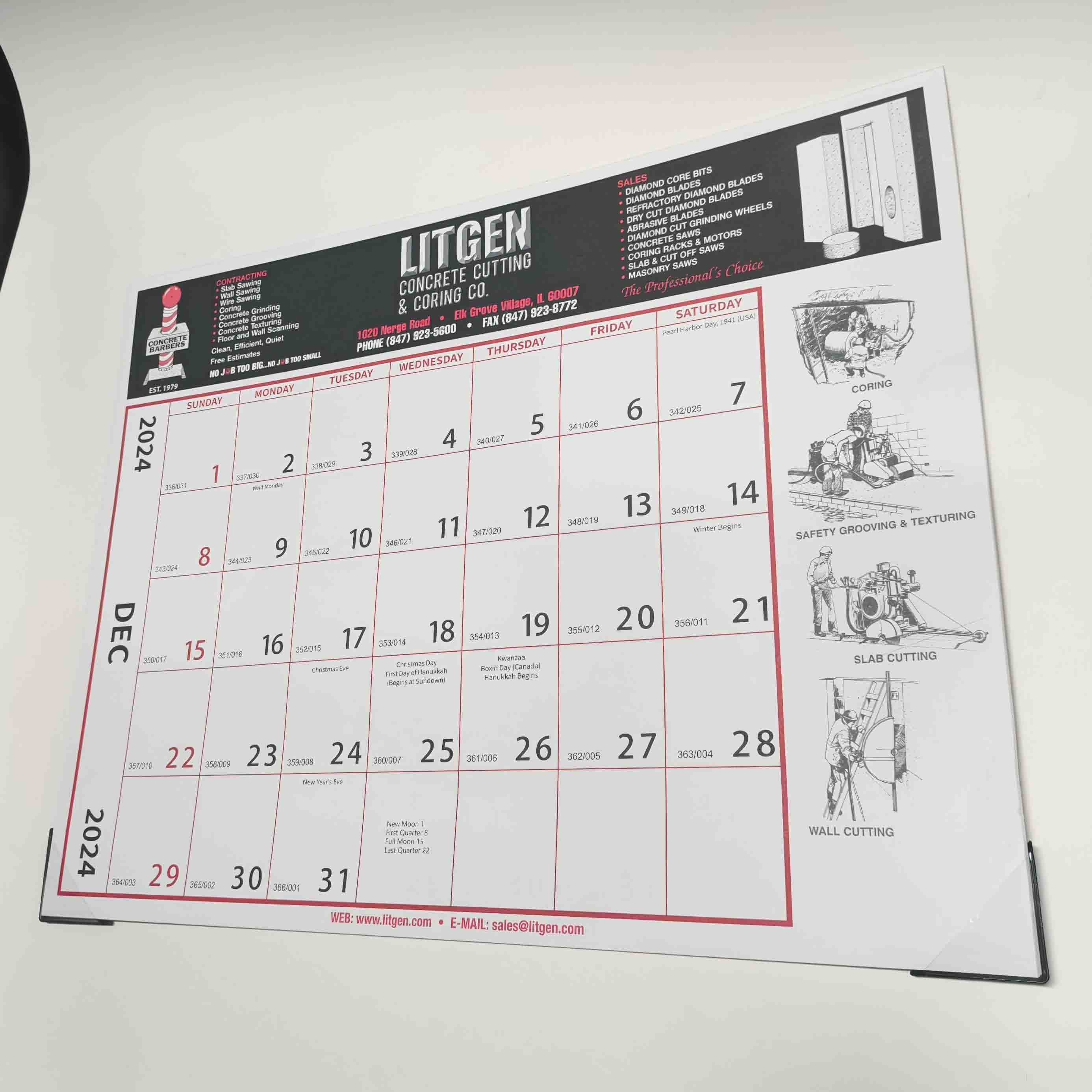 2025 Custom Calendars Foldable Blank Inside For Writing Messages