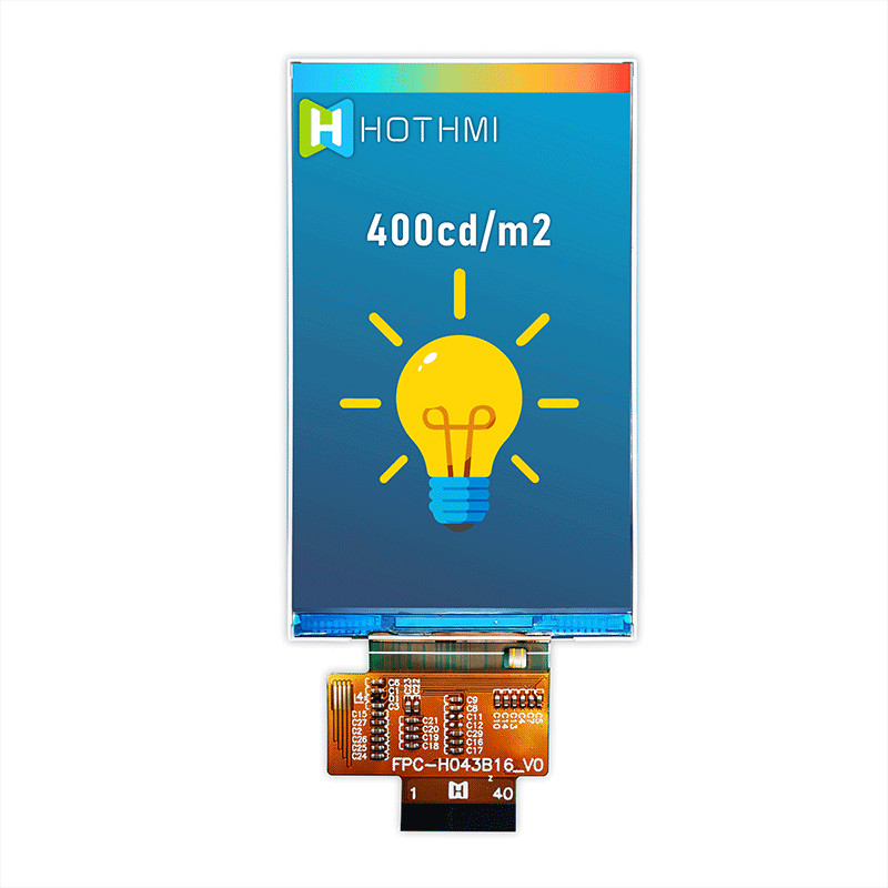 4.3 Inch TFT LCD Vertical Screen 480x800 IPS LCD Monitors TFT LCD Display Manufacturer