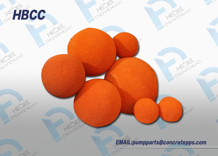 Eco Friendly durable 2 inch to 8 inch Sponge Cleaning Ball for Concrete Pump tube