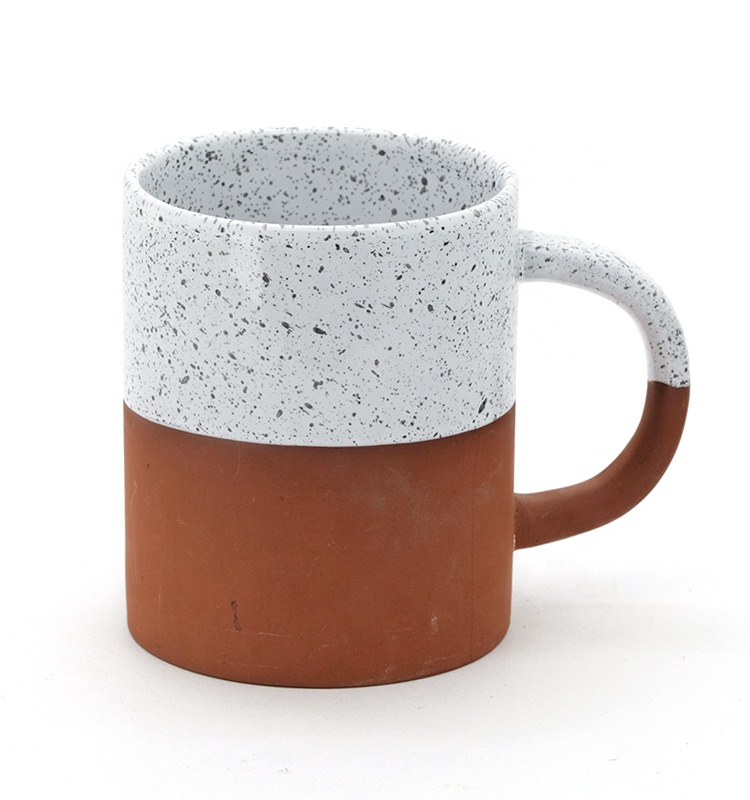 10oz Creative Ceramic Tea Coffee Mug Cup With Two-Color Handle